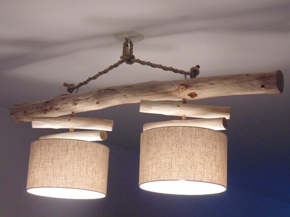 Ceiling Chandelier Floating Wood Fellback Day Lin30 Cm Etsy