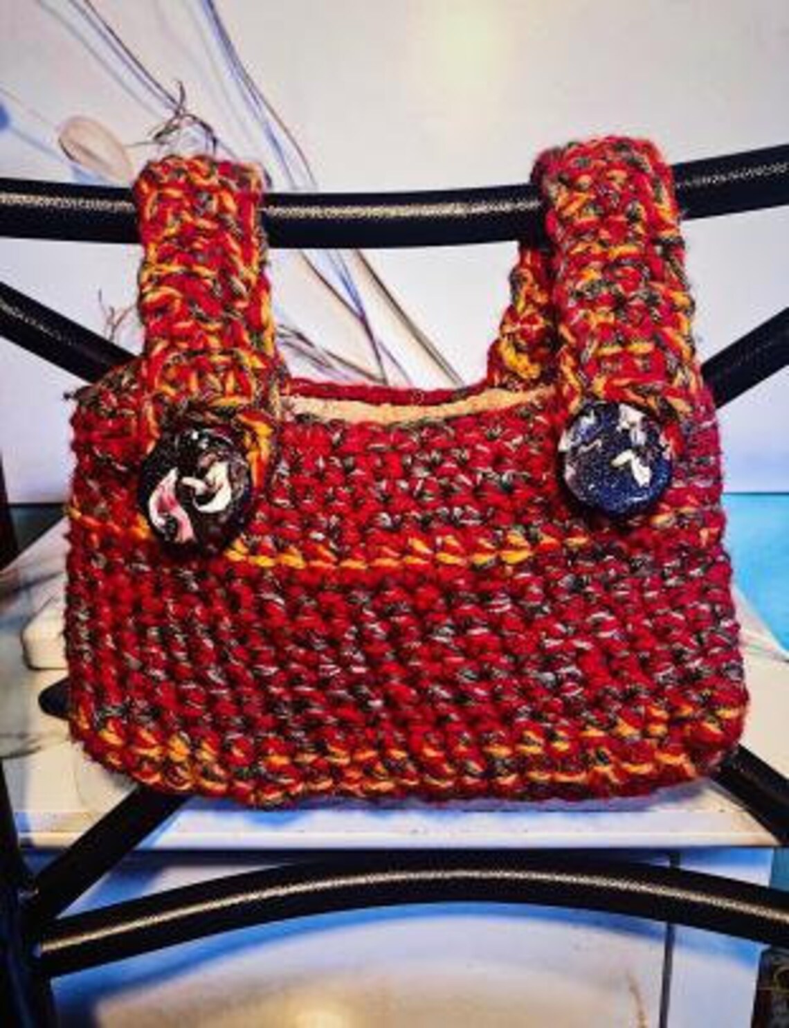 Crochet Walker Bag Multipurpose Bag Vintage Grandparents Gift Etsy