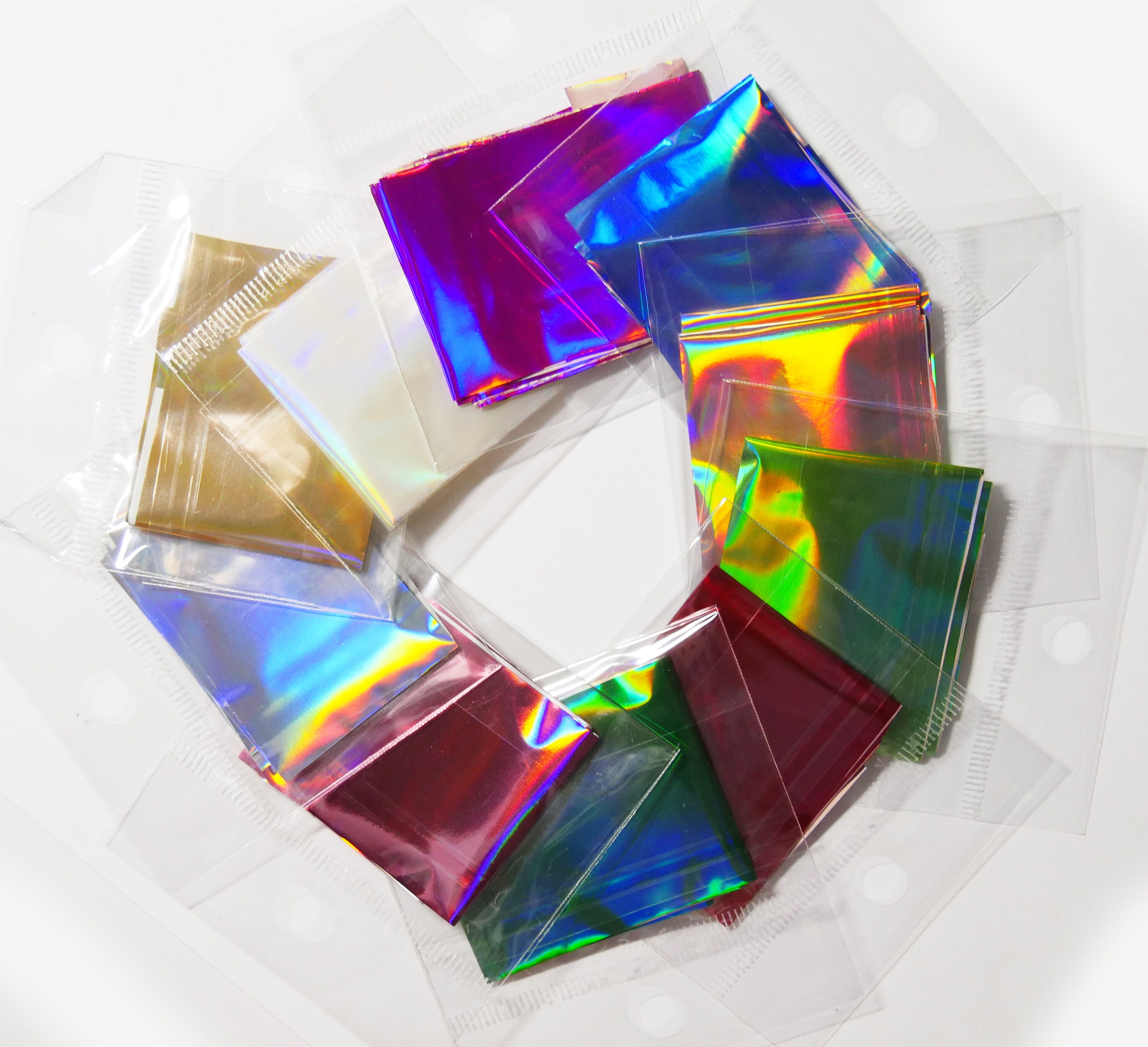 1 Y Halo Metallic transfer paper Foil Nail Art Sticker Decal/ Etsy