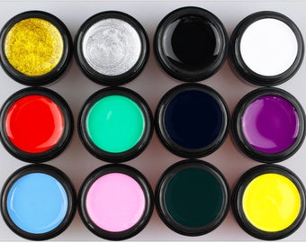 7ml Paint Gel for nail art/ UV Led Nail Painting Gel/ 3D Painting Gel Soak off brush painting gel polish Line Art Illustration