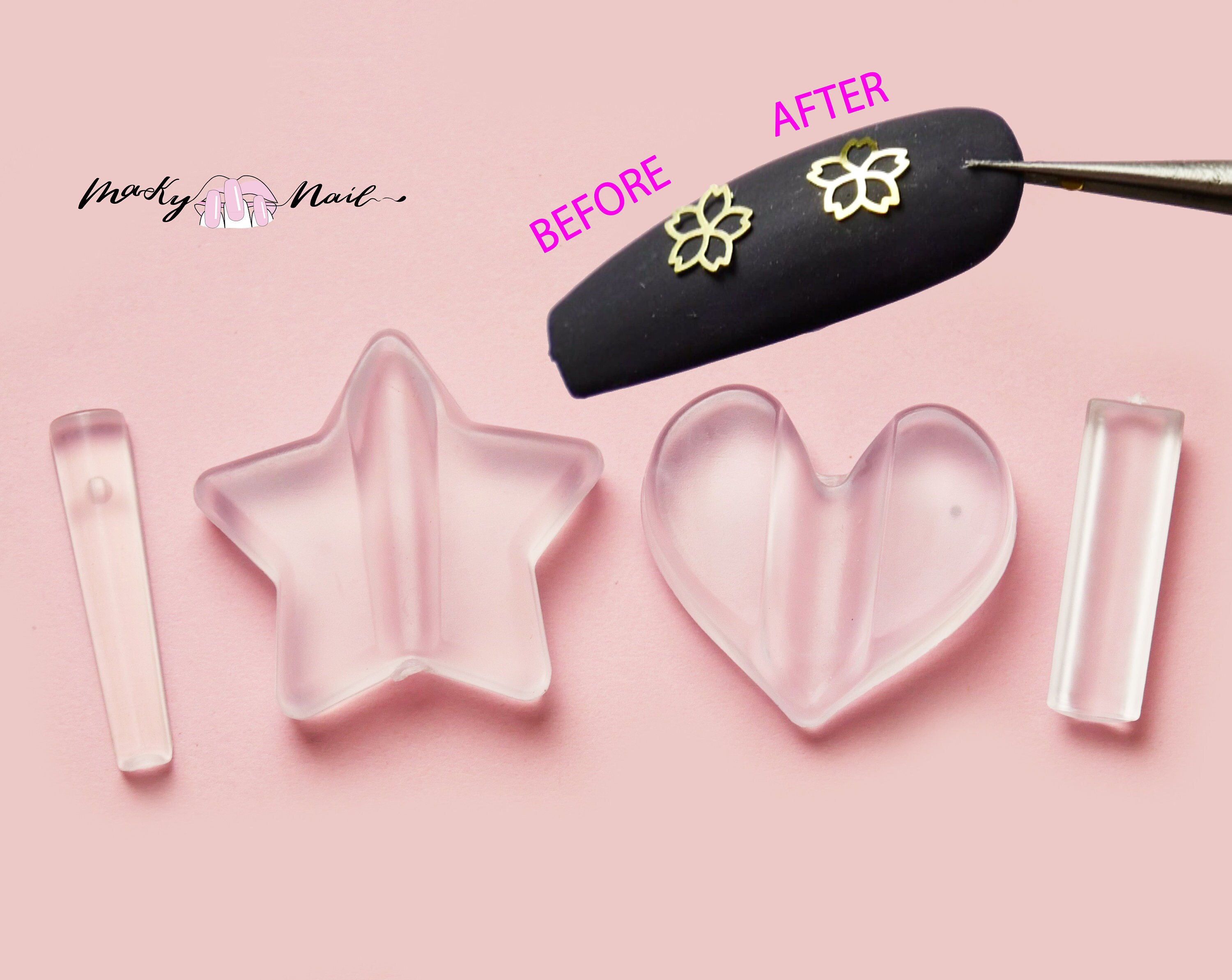 Manicure Embossed Mold Nail Metal Frame Bending Radian Tools/ Metal s…