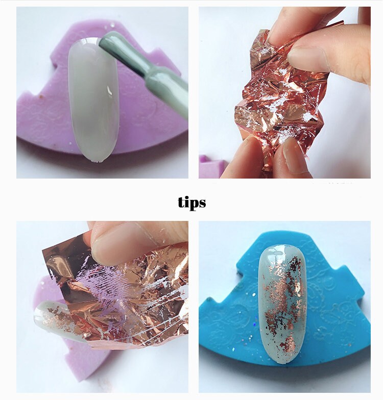 10 Pcs Metallic Transfer Paper Foil Nail Art Sticker Decal/ Etsy