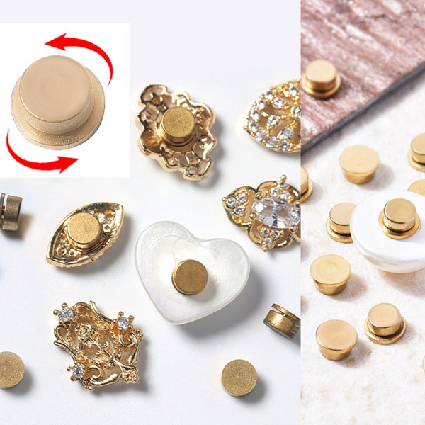 2pcs Brass Rotary Base Platform for Nails/ Fast Speed Rotating Spinner Plate/ Nail Jewelry Supply