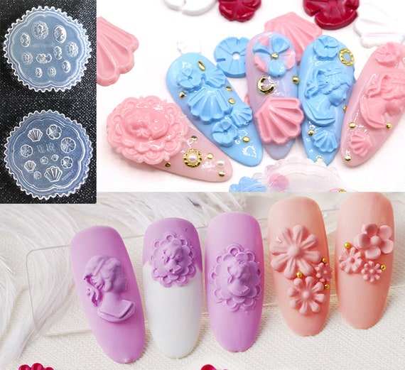 12 Colors Real Dried Flowers 3D Nail Art Decors Design DIY Tips