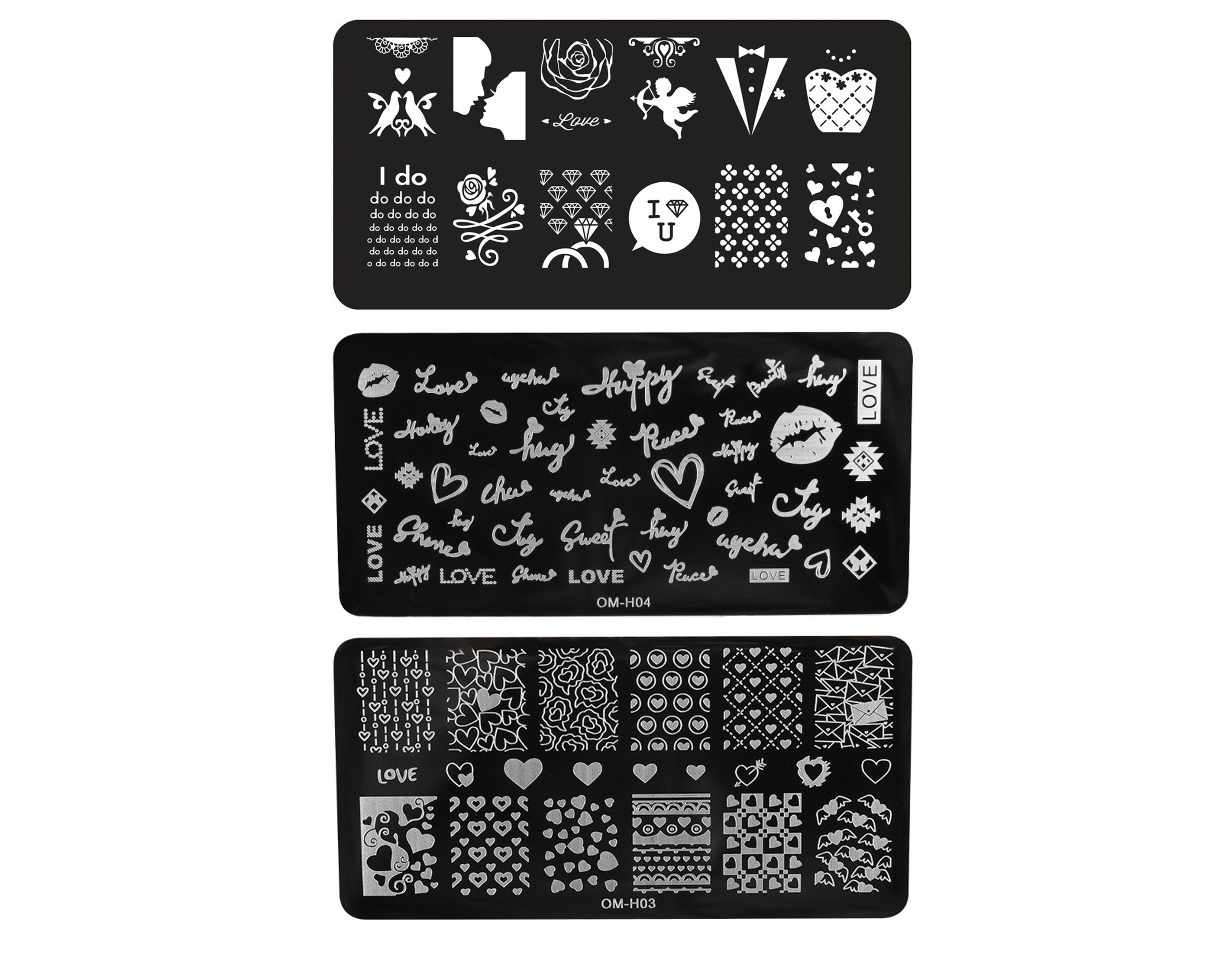 UV Gel Nail Stamping Plates Assorted Nail Art