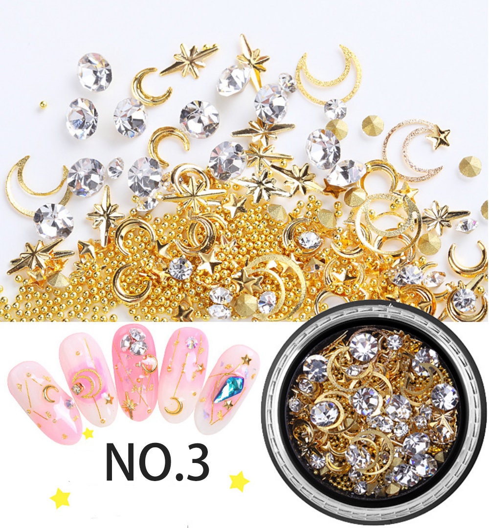 Angel Heart Nail Jewelry Valentine 3D Nail Charms/ Wing Heart Nail Charms 