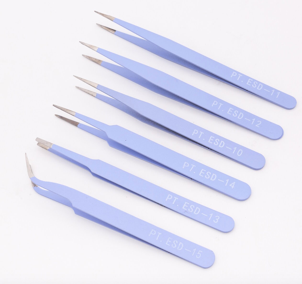 6 Pcs Pink Tweezers Set/ Antistatic Steel Tweezers Set for Etsy