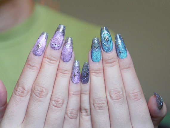 galaxy glow reflective nail polish gel
