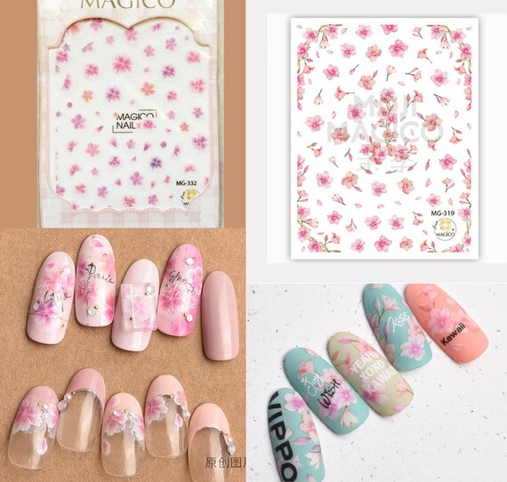 floral nail stickers