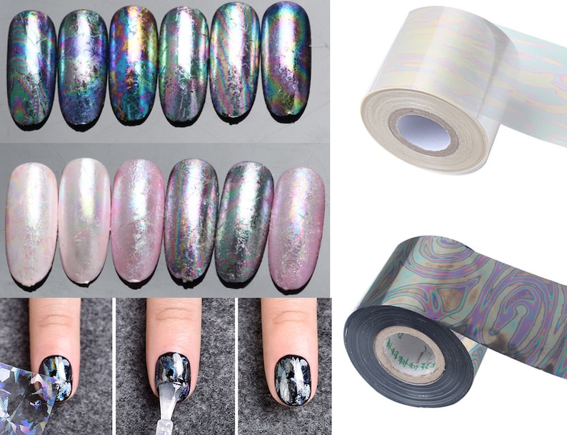 1 Yard Chameleon Transfer Paper Transfer Foil Nail Art Star Etsy