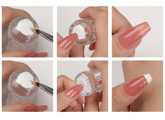 Clear Nail Stamping Tool/ Silicon Clear Jelly Stamper Transparent