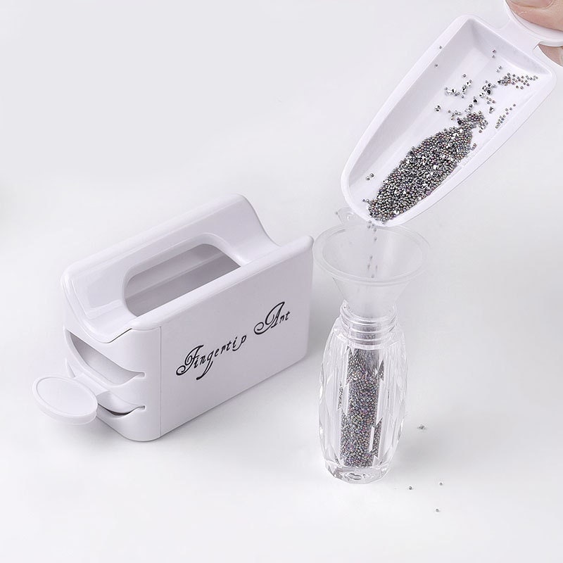 Dip Powder Recycling Tray System with Scoop, Nail Dip Container Portable Dipping Powder with Nail Dip Powder Brush Dip Powder Nail Kit for Nail Art