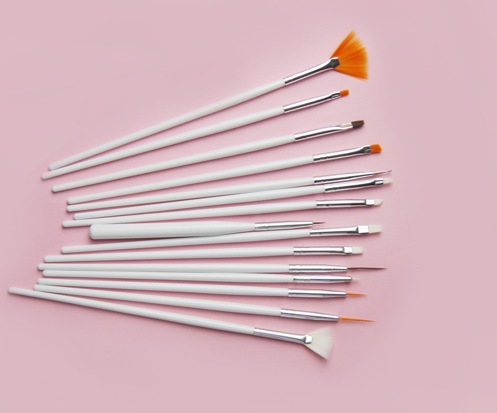 15pcs Nail Brush Set for Detailing Striping Nail Art With Gel - Etsy