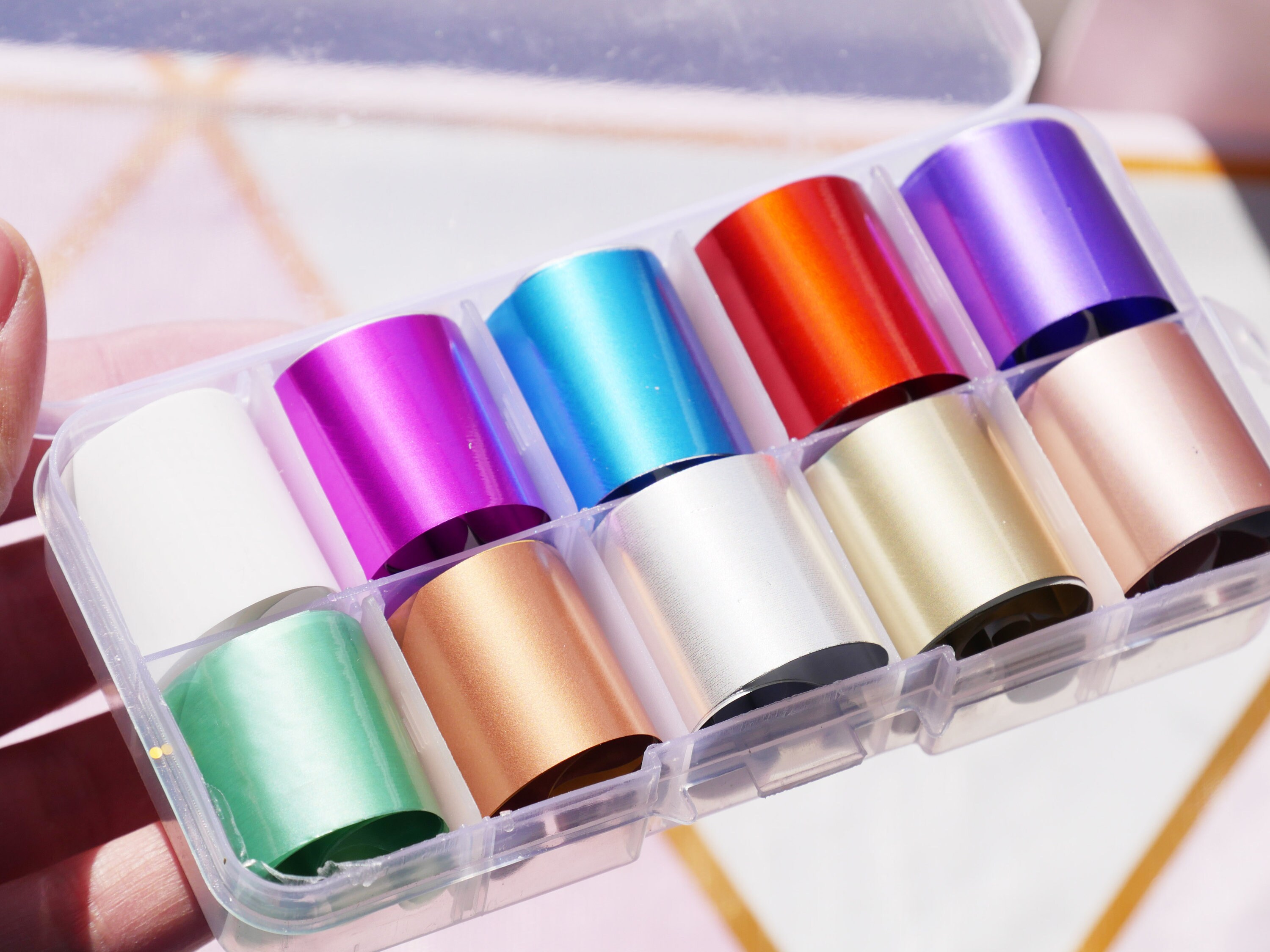 10 Pcs Metallic Transfer Paper Foil Nail Art Sticker Decal/ Etsy