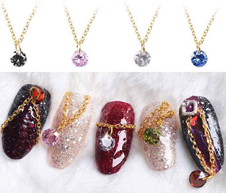 Nail Jewelry Zircon Chain Dangle Deco Nail Piercing Culet Etsy Nail Jewelry Zircon Chain Dangle Deco Nail Piercing Culet Etsy