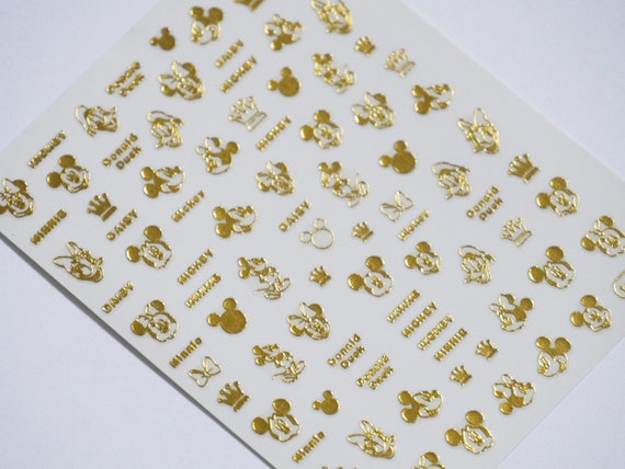 Disney Cartoon Sticker 3d Adhesive Nail Slider Nail Art Jewelry
