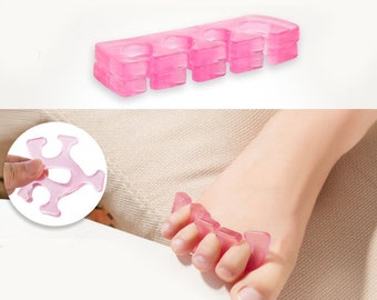 1 pair Silica gel Toe Nail Tools Reusable Finger Bracket Nail & Toe separators Manicure Pedicure Tools painting tool
