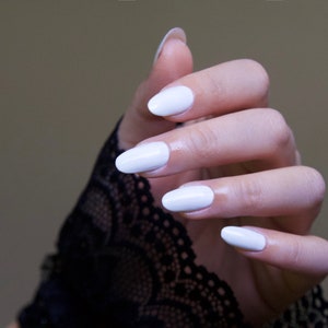 15ml Pure Black and White Nail Gel Polish/ Titanium White Rich color Soak Off UV Gel/ Black nail/ White nail Premium Solid Color -Makybling