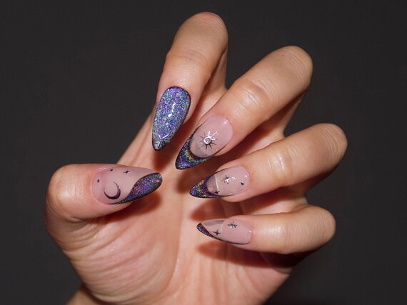galaxy glow nail polish
