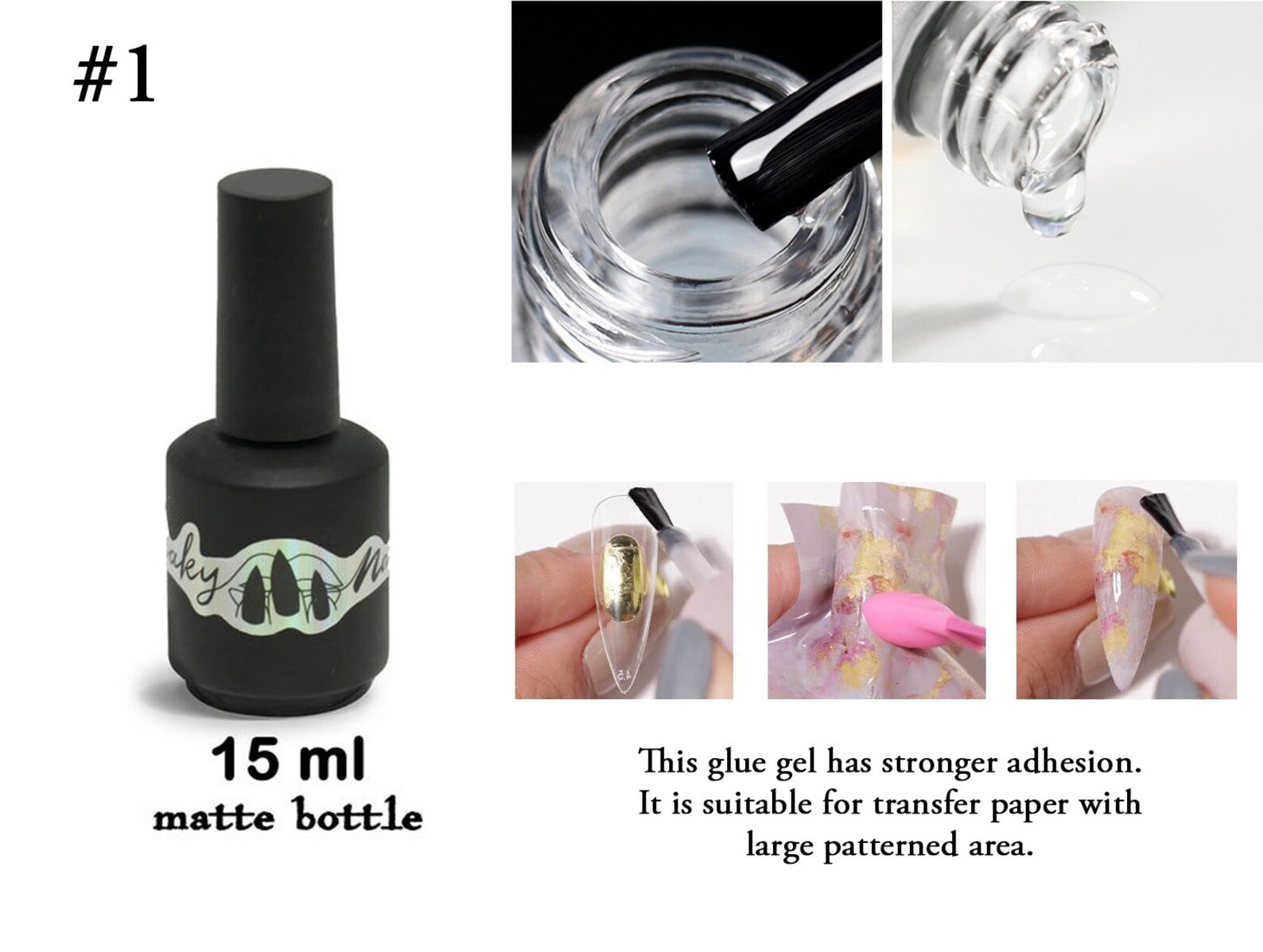 Nail Foil Glue Gel/ Transfer Paper Foil Nail Art Liquid Thick - Etsy