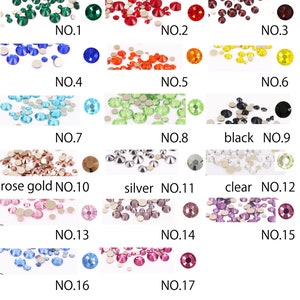 Glass Nail Rhinestones for Nails Art Decorations / Multi Size Mixed ...