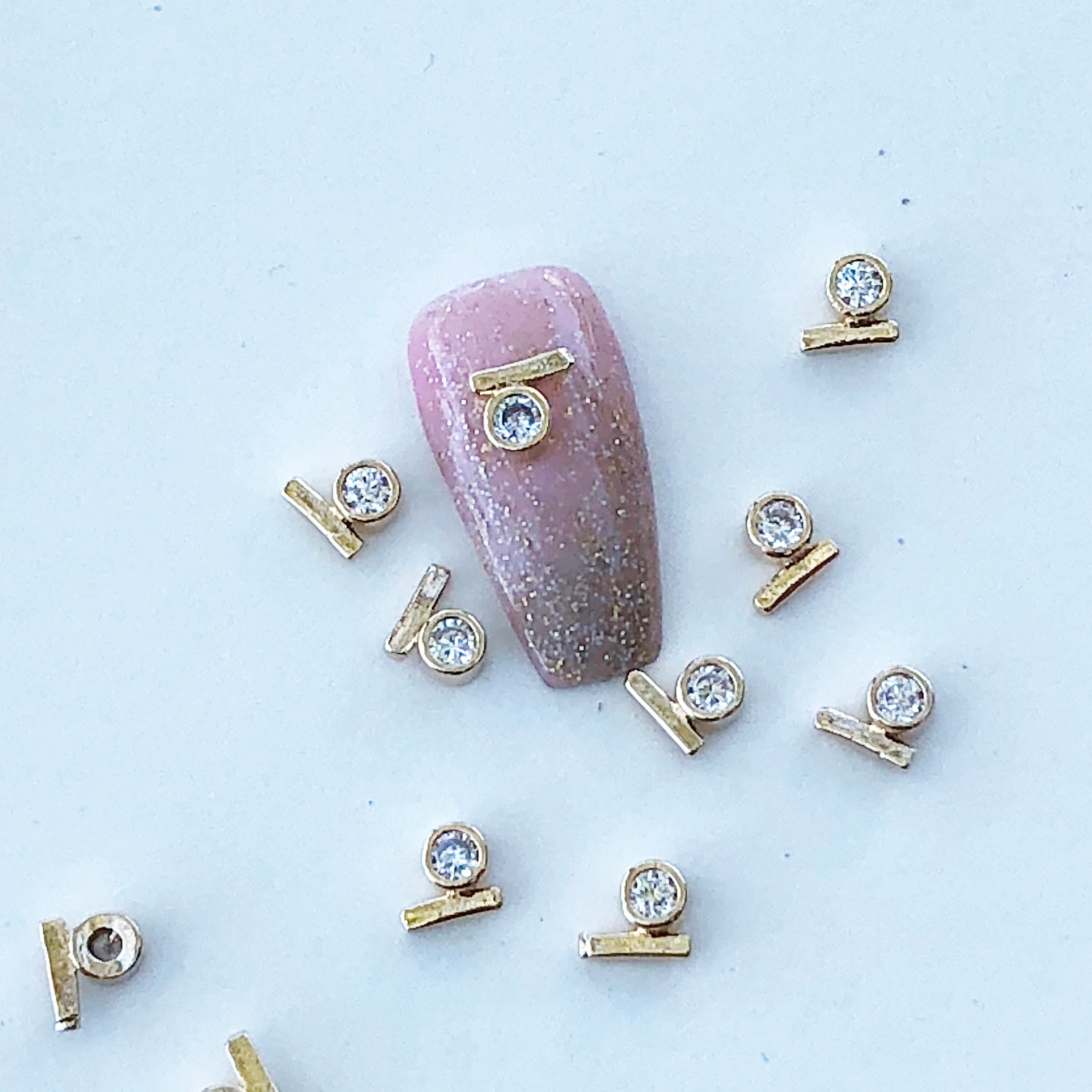 L-O-V-E 3D nail decor/Letter Rhinestone Nail DIY charm for | Etsy