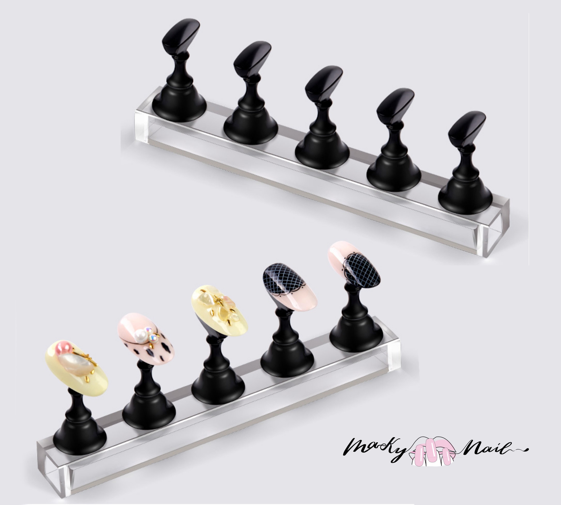 5pcs False Nail Display Stand Holder Set/ Nail Art Etsy