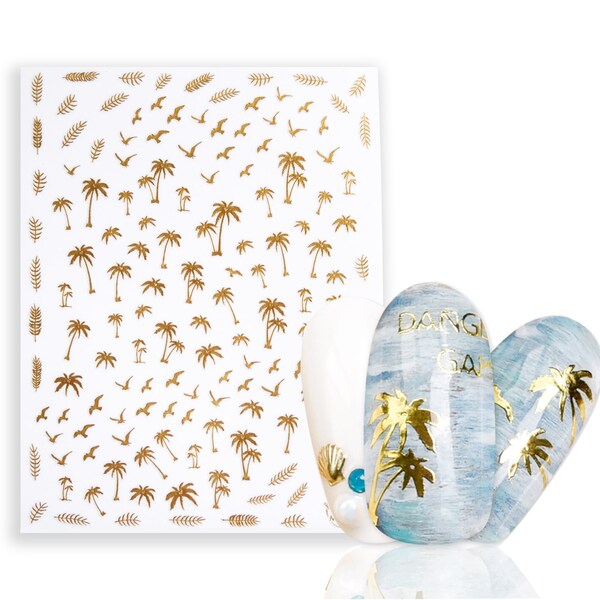 Palm Tree Nails - Etsy