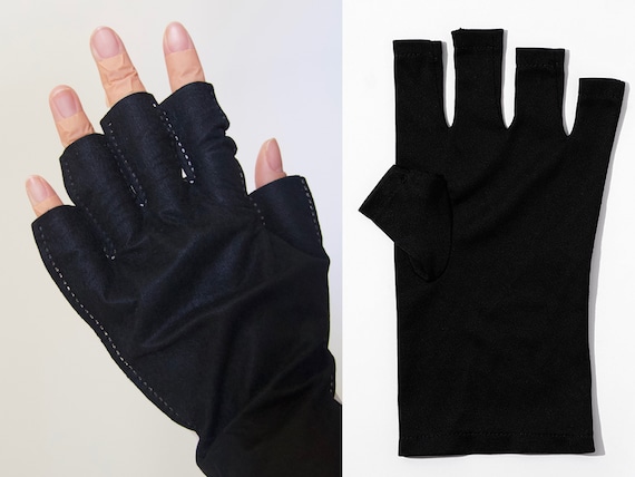 2 Pairs UV Resistant Disposable Fingerless Gloves/ Non-woven