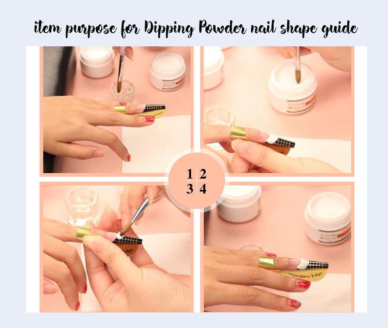 50pcs Nail Extension Curing Guide Sticker/ Professional Forms Etsy