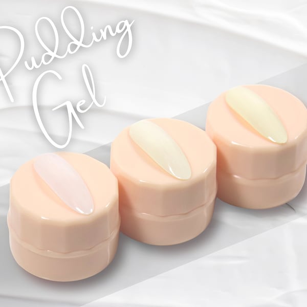 3pcs Solid Jelly UV Gel Nail Art /Translucent White suit Gel Polish/ Ivory Pearl white Pudding UV Gels Creamy Gel Manicure Pedicure