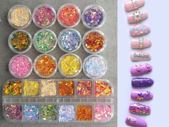 64 Mini Containers Organizer  For Rhinestone, Nail Jewelry, Nail