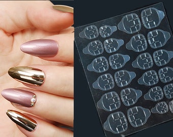 2 stuks Druk op valse nagel Easy Glue Tabs / Verminder nagelbeschadiging Kunstnagels verwijderbare geleilijm / Dubbelzijdig zelfklevende tabbladen nagels