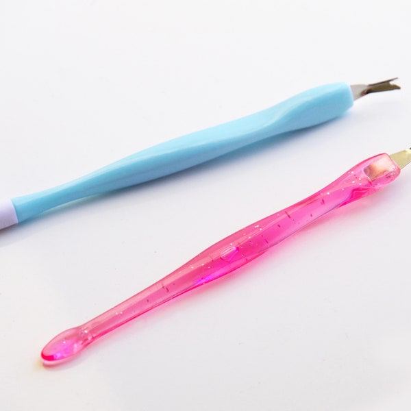 2pcs Dead Skin Nail Push Cuticle Remover/ Nails Cuticle Pusher Manicure Fork Care Tool