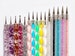 5 pcs Crystal Dotting Pen Set for Nail Art/marbleizing glaze painting pen/ Polymer clay DIY tool pen/ Miniature crafts making tool set 