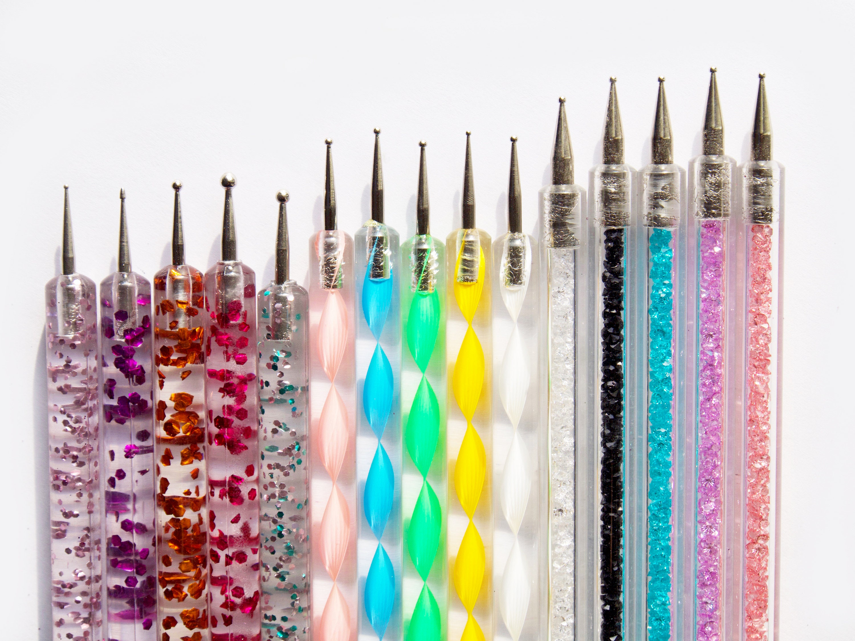 PINK Sculpting Pens / Dotting Tools / Nail Art Pens (Set of 5)