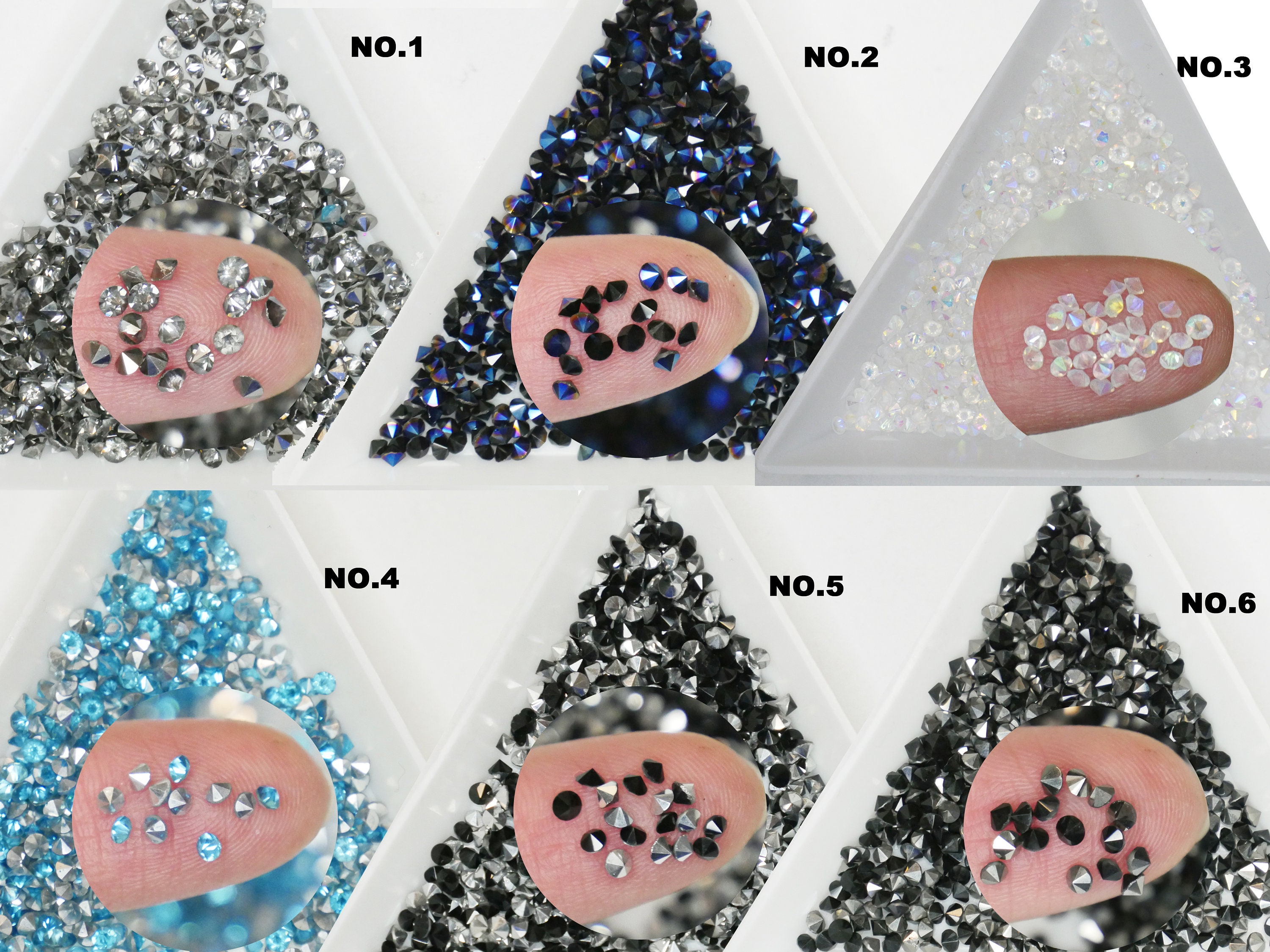 Rhinestone Nail/ 3D Gem Nail Sticker/ Bling Nail/ 3D Nail Art/ Nail Gem/ Rhinestone  Nail/ Crystal Nail /self Adhesive/ Nail Adhesive 