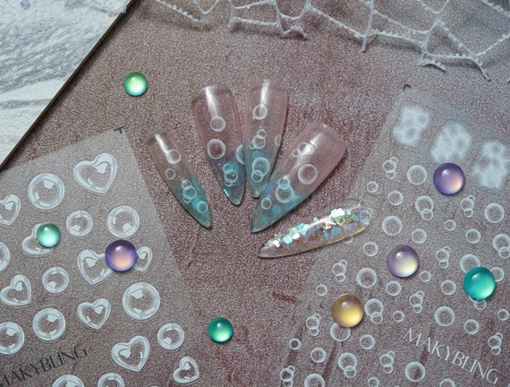 Nail stickers 3d deals
