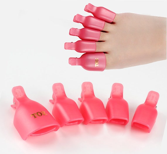 5pcs Reusable Soak off Caps Clips Toe Nail Soakers UV Nail Gel - Etsy 5pcs Reusable Soak off Caps Clips Toe Nail Soakers UV Nail Gel - Etsy
