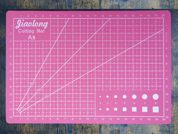 A5 20x13cm Pink Cutting Board/ Self Healing Rotary Cutting Mat