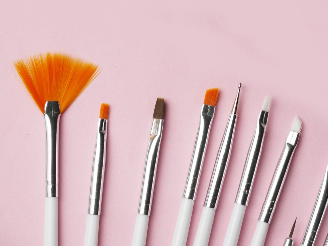 15pcs Nail Brush Set for Detailing Striping Nail Art With Gel Etsy