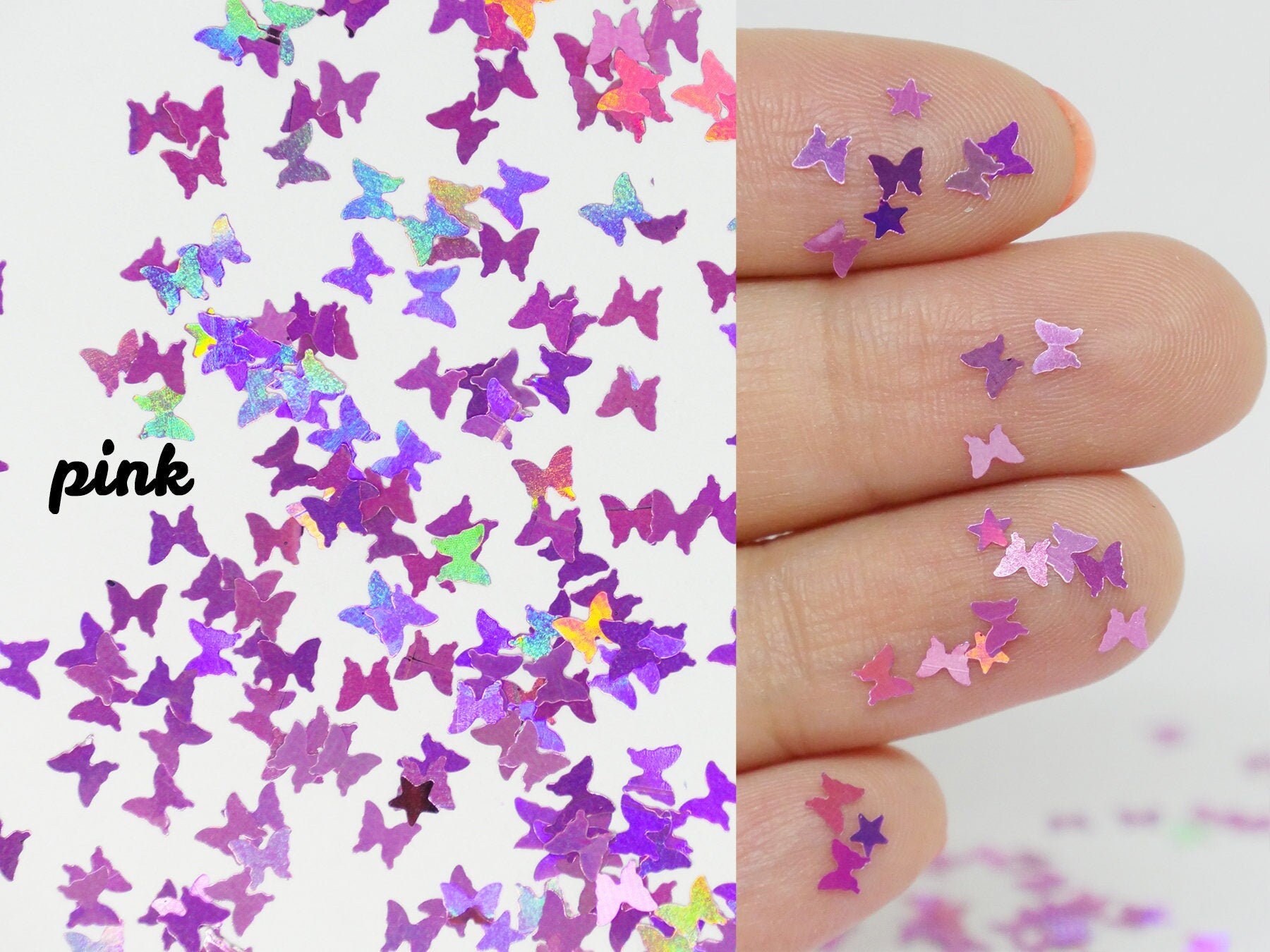 Sequins Butterfly Shape Hologram Chunky glitter for Resin Epoxy crafts