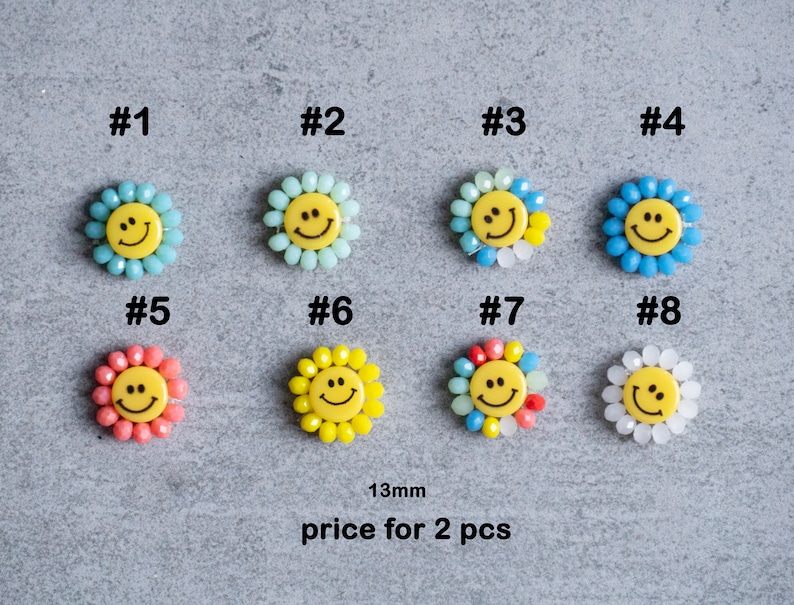 Smile Face Nail Art Charms/ Smiley Happy emoji DIY Studs/ 3D embossed decals/ Manicure Pedicure smiling face Instagram Influencer