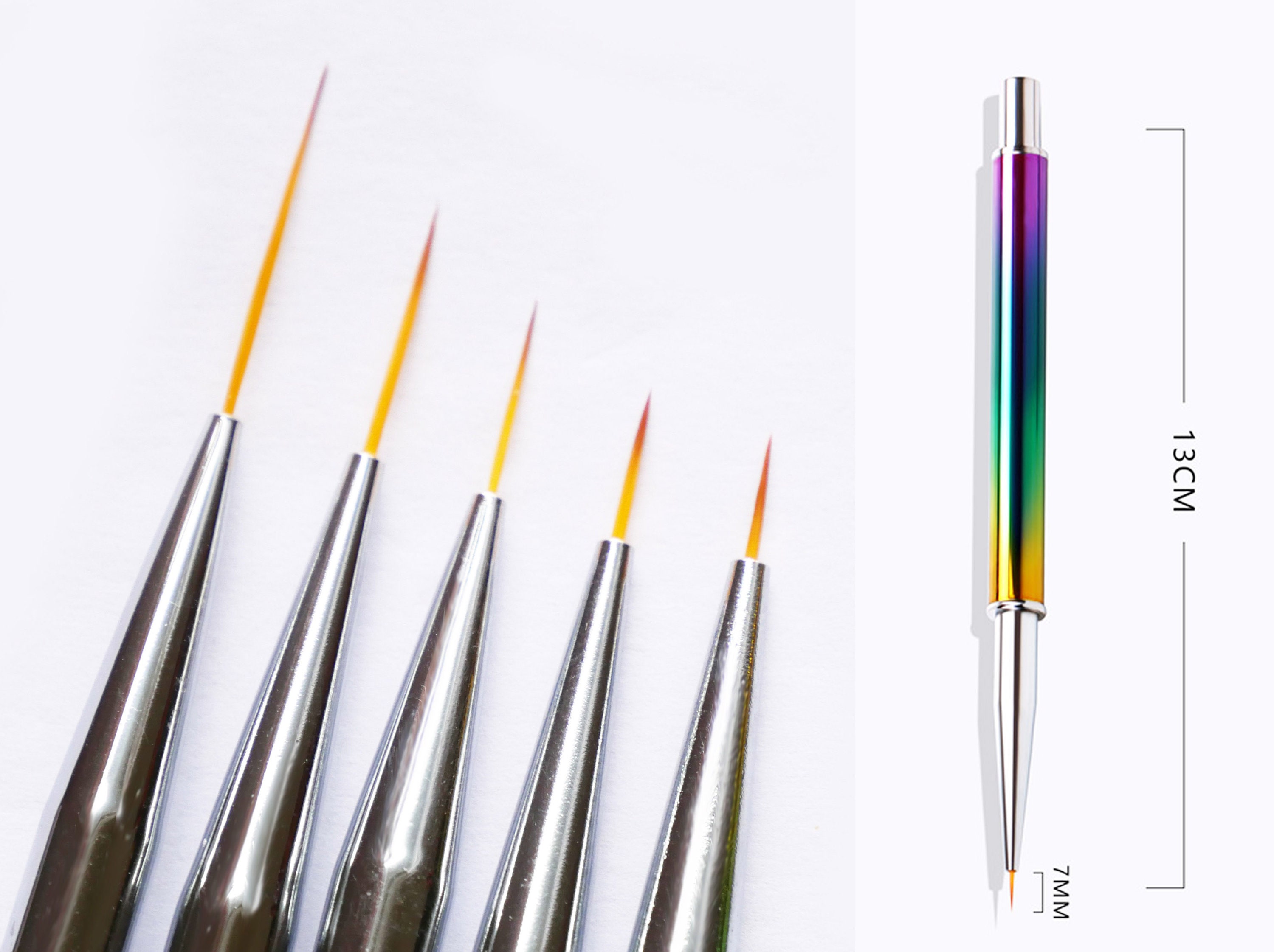 Nail Detailing Brush/ Chameleon Electroplate Brush Set for Detailing …