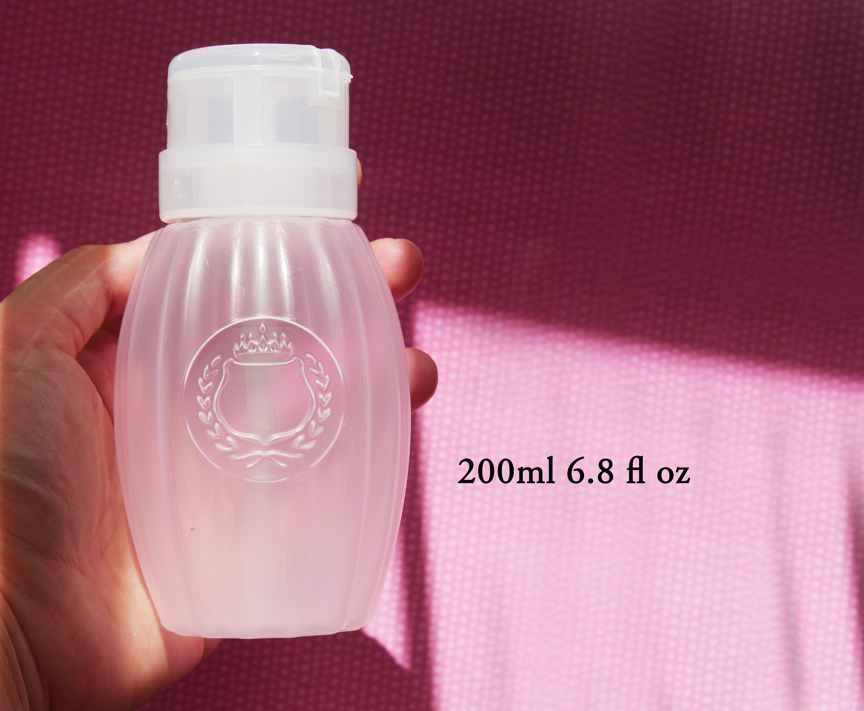 200ml Nail Polish Remover Push Down Pump Dispensers Empty - Etsy 200ml Nail Polish Remover Push Down Pump Dispensers Empty - Etsy
