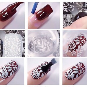 8g Stamping UV Gel Nail art Stamp Ink Painting Polish Gel Pattern Transfer 12 colors white black silver gold