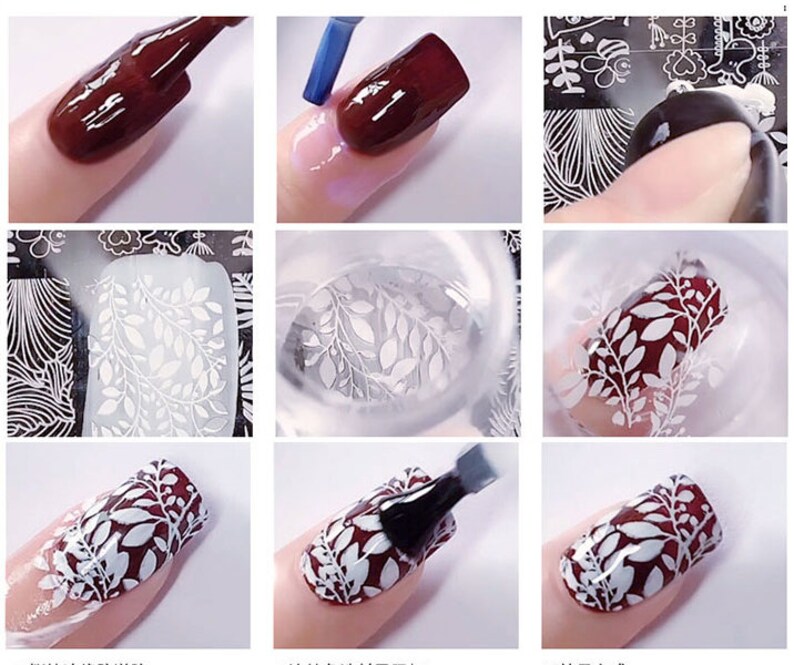 8g Stamping UV Gel Nail art Stamp Ink Painting Polish Gel Pattern Transfer 12 colors white black silver gold