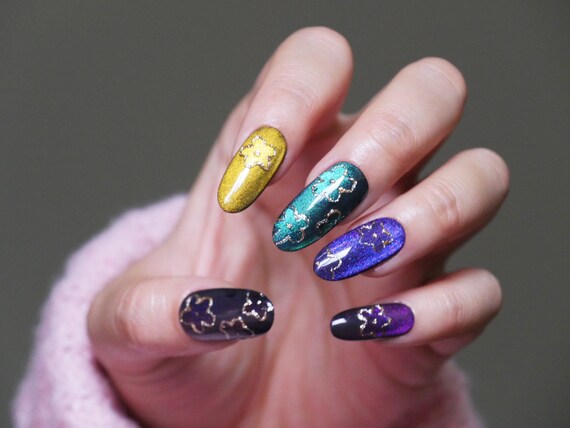 galaxy glow reflective nail polish gel