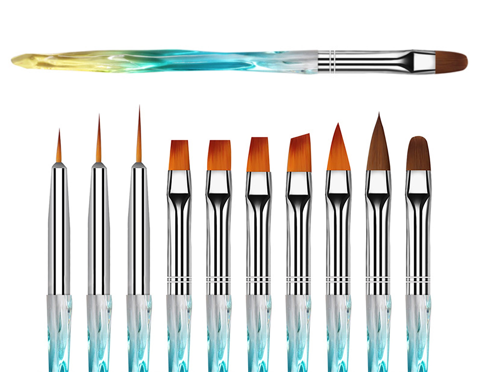 2022 Nail Art Brushes Set 10pcs Nail Art Design Pen Painting Tools With  Nail