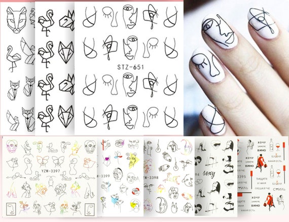 nail art stickers lv Embossed Flower Bubble Pattern Self-Adhesive Slider  Wedding Design Nails Decals Nail Art Decoration